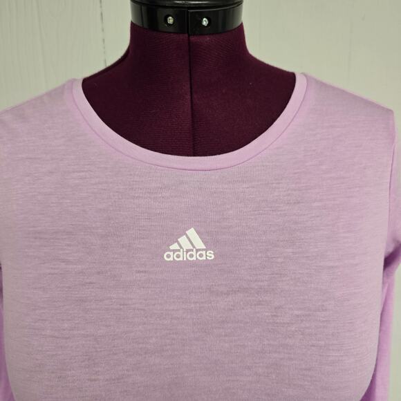 Women's Adidas "Aeroready" Lavender Long Sleeve Athletic Top | Size Small - Picture 4 of 11